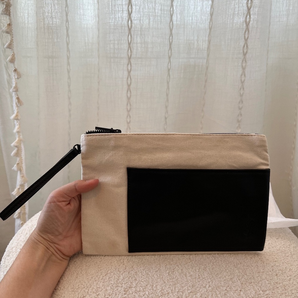 YSL large cotton pouch